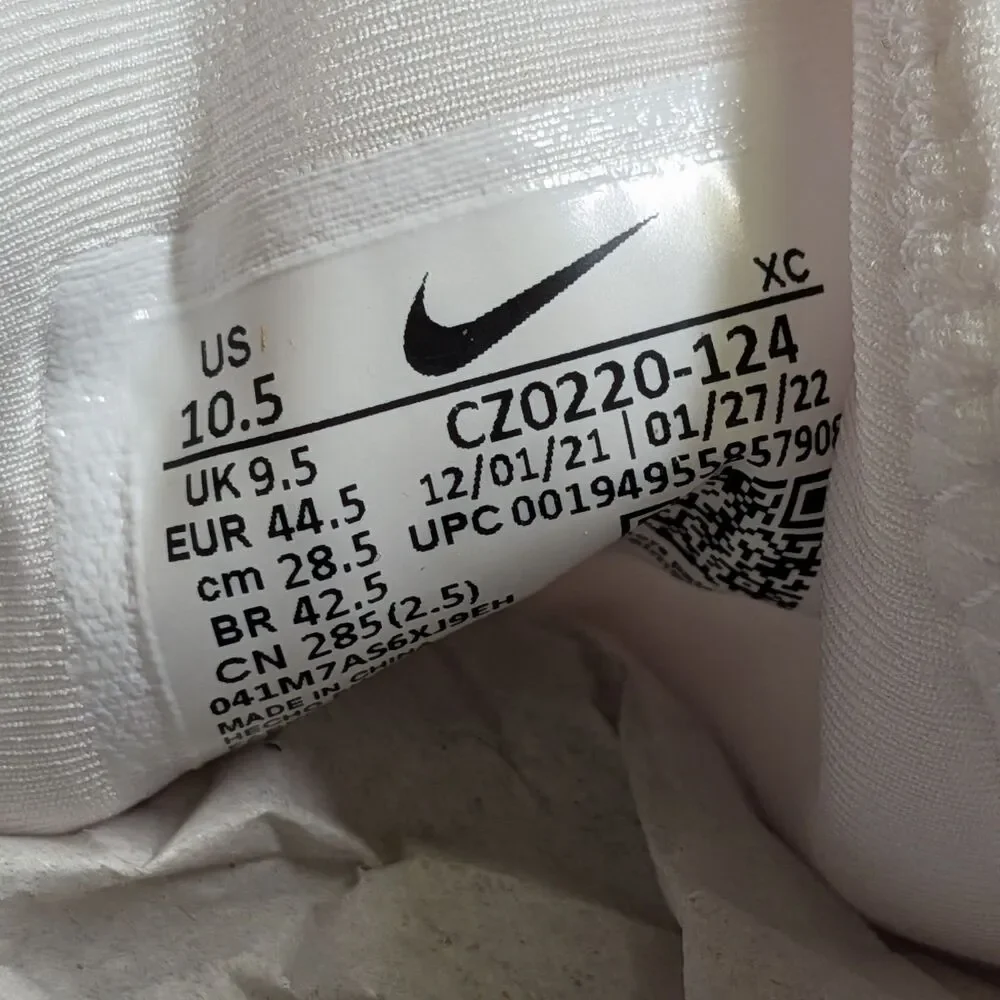 Nike Air Zoom Vapor Pro HC Men's 10.5 Hard Court White Tennis Shoes CZ0220-124 a